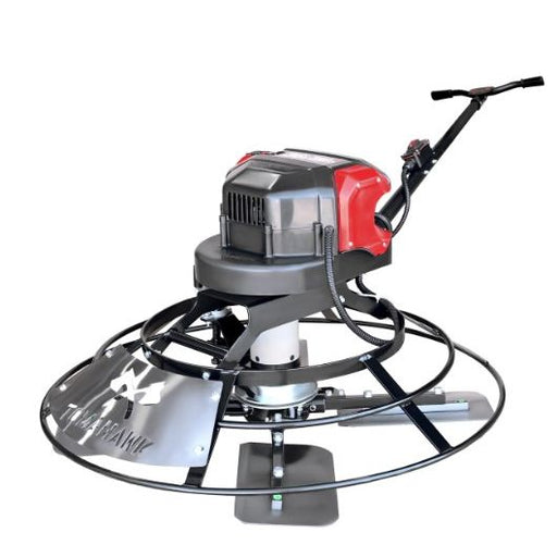 Tomahawk Power eJXPT30 30-inch battery powered portable concrete power trowel with 18-foot bull float handle