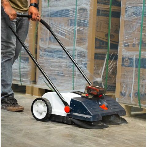 Tomahawk Power eTOS22 electric sweeper component and broom assembly detail