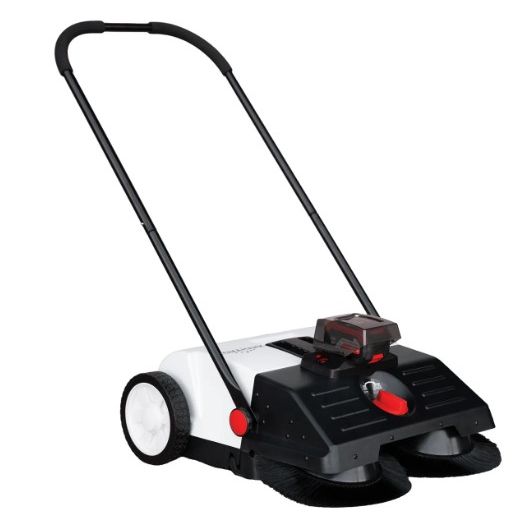 Tomahawk Power eTOS22 22-inch battery powered push sweeper with electric drive and dust suppression