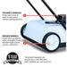 Tomahawk Power eTOS22 electric drive sweeper detail for commercial cleanup