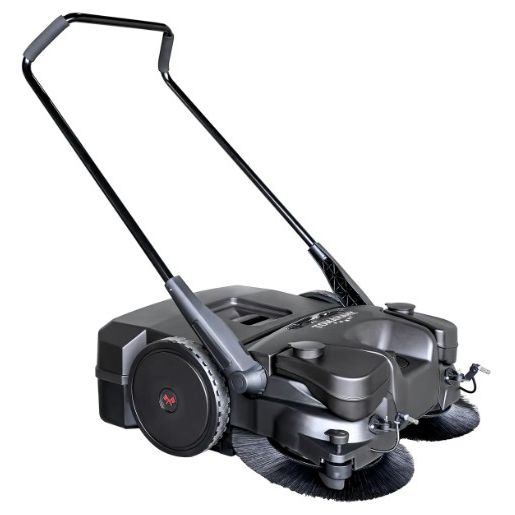 Tomahawk Power eTOS30 30-inch battery powered push sweeper with electric drive and dust suppression
