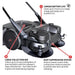 Tomahawk Power eTOS30 electric drive sweeper detail for commercial cleanup