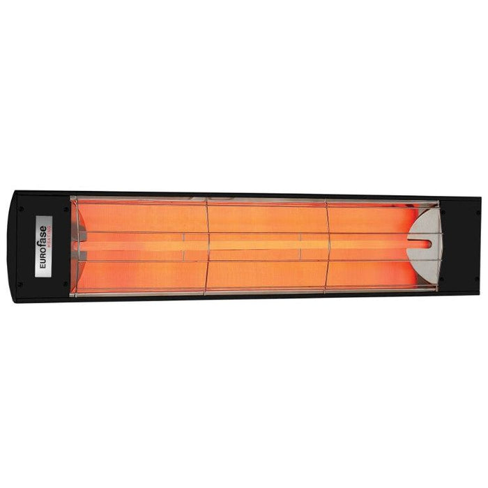 Eurofase Plug-In Series 39-Inch 1500 Watt Single Element 120V Electric Infrared Patio Heater In Black - EF15120B