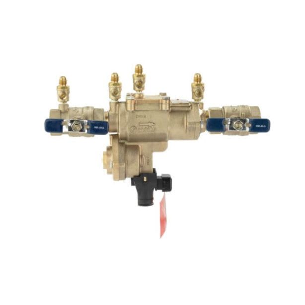 Febco -F1314 - 1 1/4 IN Bronze Reduced Pressure Zone Backflow Preventer Assembly with Quarter Turn Shutoff, Small Diameter  & Flood Sensor 860-QT-RP-FS