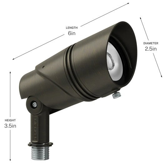 Kichler 16312CBR Varia Large Adjustable LED Accent Light – Centennial Brass