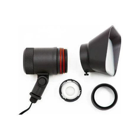 Lumien Bronze Aluminum Flood Light, 12 Watts,   Dimmable (RGBWW - 2700-5700K), 10-15V, 511 Lumens, w/  40 Degree Beam Spread Lens & Hex Louver