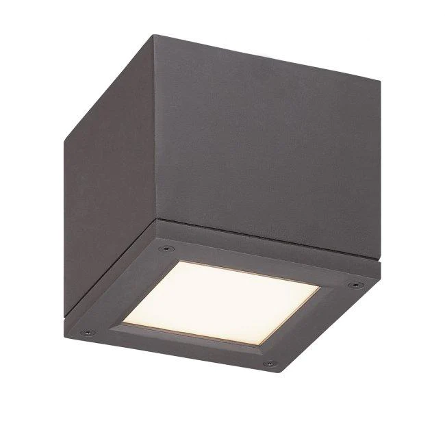 WAC Lighting - FM-W2505-BZ - RUBIX OUTDOOR CEILING MOUNT 16W BRONZE