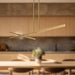 Kuzco LP28748-BG Shift 48-in brushed gold LED linear pendant