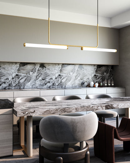 Kuzco LP73073-BG Vesper 73-in brushed gold LED linear pendant