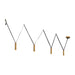 Kuzco LP90404-VB Mason vintage brass four-head LED linear pendant
