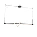 Kuzco LP95354-BK Cursive 54-in black LED linear pendant
