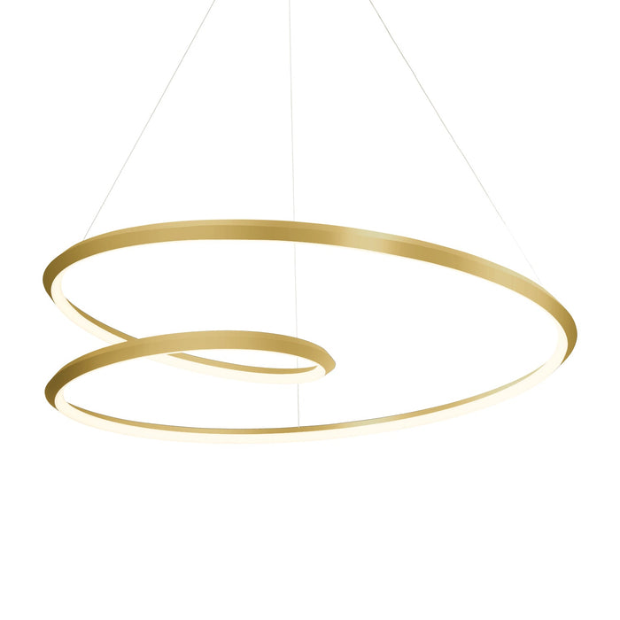 Kuzco PD22339-BG Ampersand 39-in brushed gold LED pendant