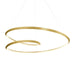 Kuzco PD22339-BG Ampersand 39-in brushed gold LED pendant