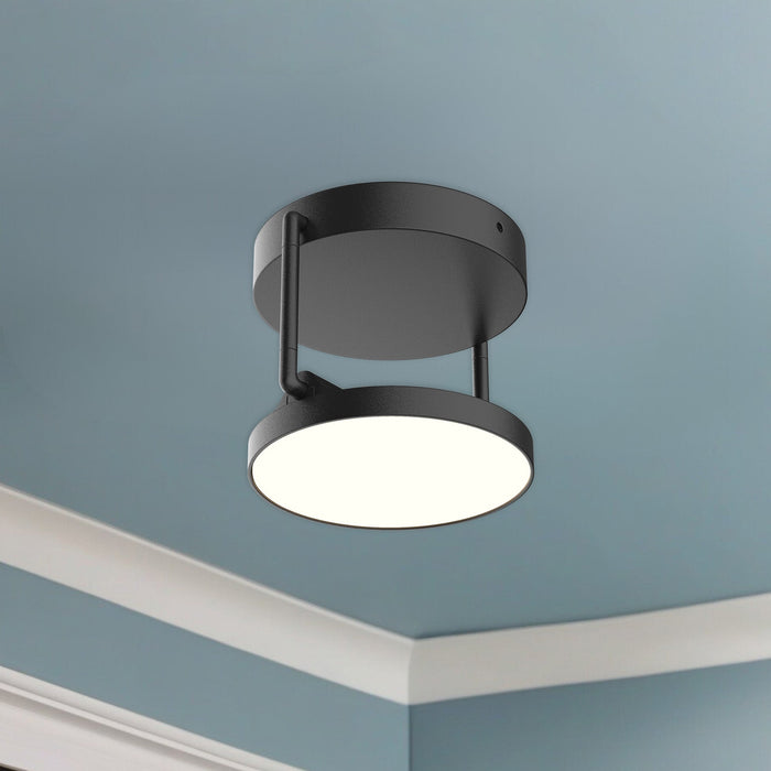 Kuzco SF72205-BK Novel black LED semi-flush mount