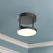 Kuzco SF72205-BK Novel black LED semi-flush mount