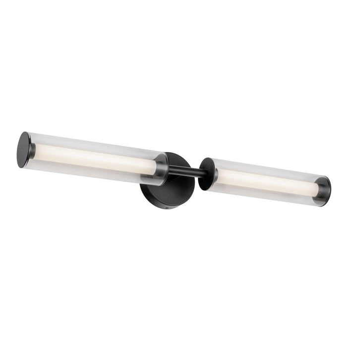 Kuzco VL28028-BK Braga 28-in black LED vanity light