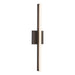 Kuzco WS10324-BK Vega 24-in black LED wall sconce