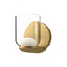 Kuzco WS52505-BG/CL Cedar brushed gold and clear LED wall sconce