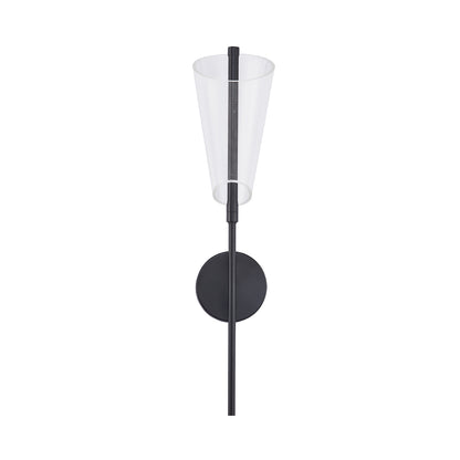 Kuzco WS62524-BK/LG Mulberry 24-in black LED wall sconce