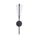Kuzco WS62524-BK/LG Mulberry 24-in black LED wall sconce