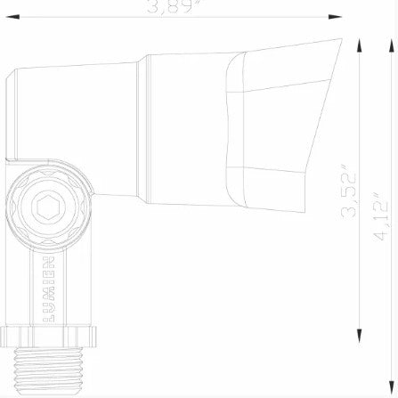 Lumien Black Aluminum Accessory Package, Micro, Flood Shroud and Knuckle - w/  LAP-002