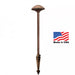Cast Lighting Craftsman Integrated MUSHROOM Path/ Area Light All Bronze 2700K 2 LED Copper Pipe - CAST Lighting CCPL2B