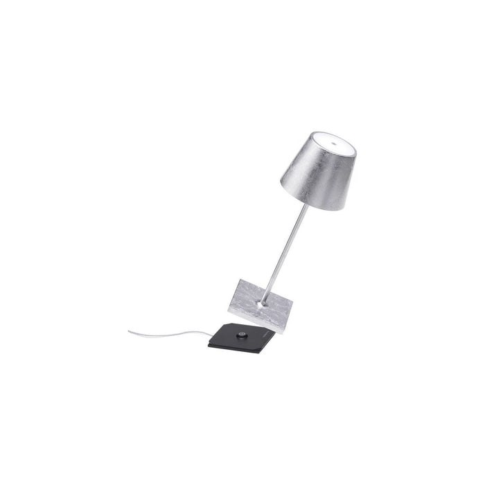 Zafferano Poldina Pro Mini Table Lamp LD0320BFA Silver leaf