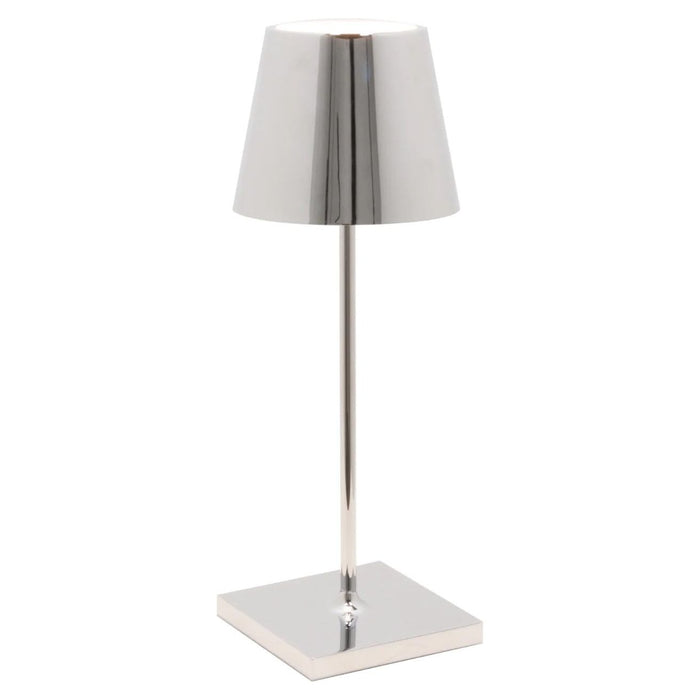 Zafferano Poldina Mini Portable Table Lamp LD0320C4 Glossy Chrome