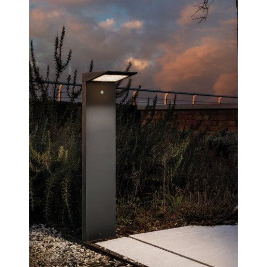Zafferano Solar Bollard LD0402G3 Dark Grey