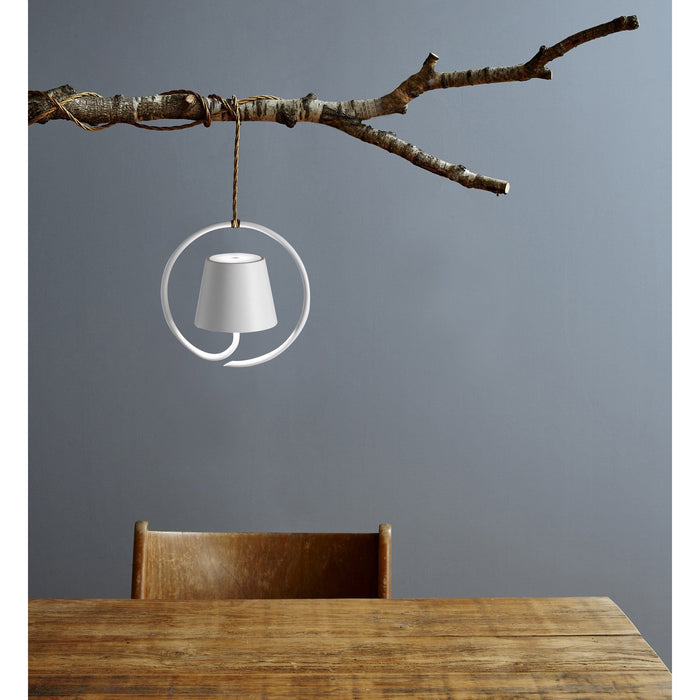 Zafferano Poldina Suspension Magnetic Lamp LD0686B4 White