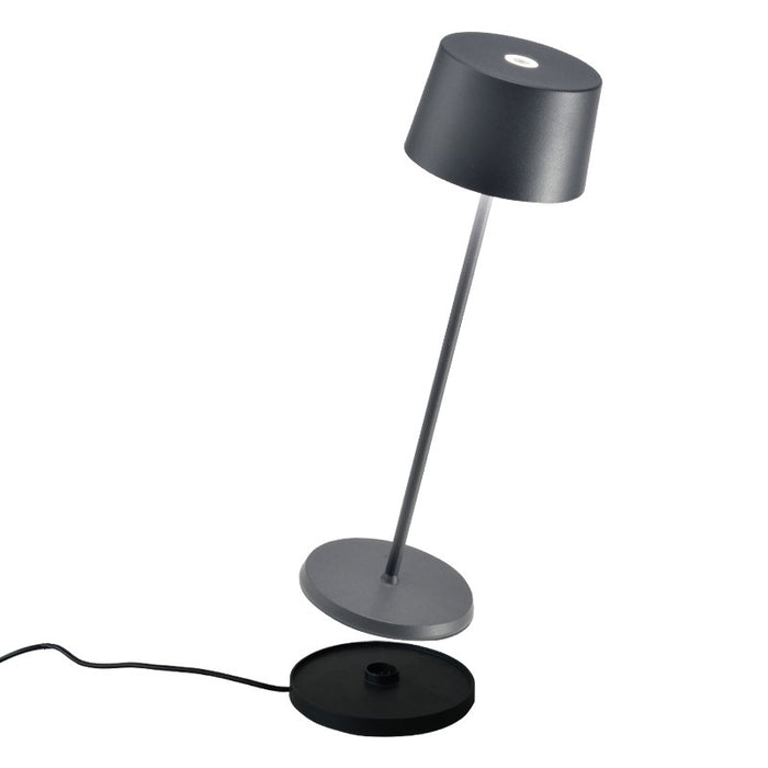 Zafferano Olivia Pro Table Lamp LD0850N4 Dark Grey