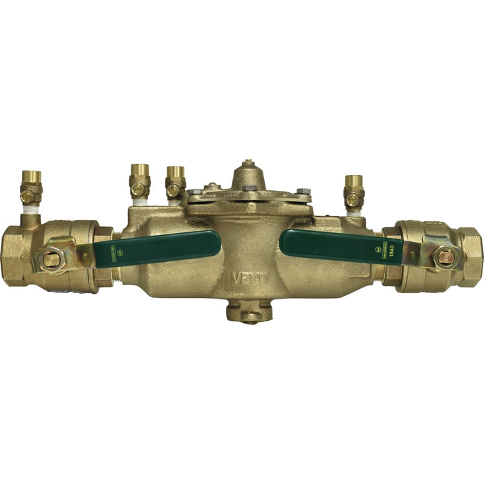 Watts -LF009M2QTFS - 1 1/2 IN Lead Free Reduced Pressure Zone Backflow Preventer Assembly, 1/4 Turn Shutoff Valves, Lever Handles (Discontinued)