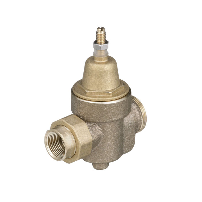 Watts LFN55BM1 U 3/4 3/4 IN Lead Free Water Pressure Reducing Valve, NPT Thread Union x NPT Female, Max Work 400 psi, Adjust 25-75 psi - 009589