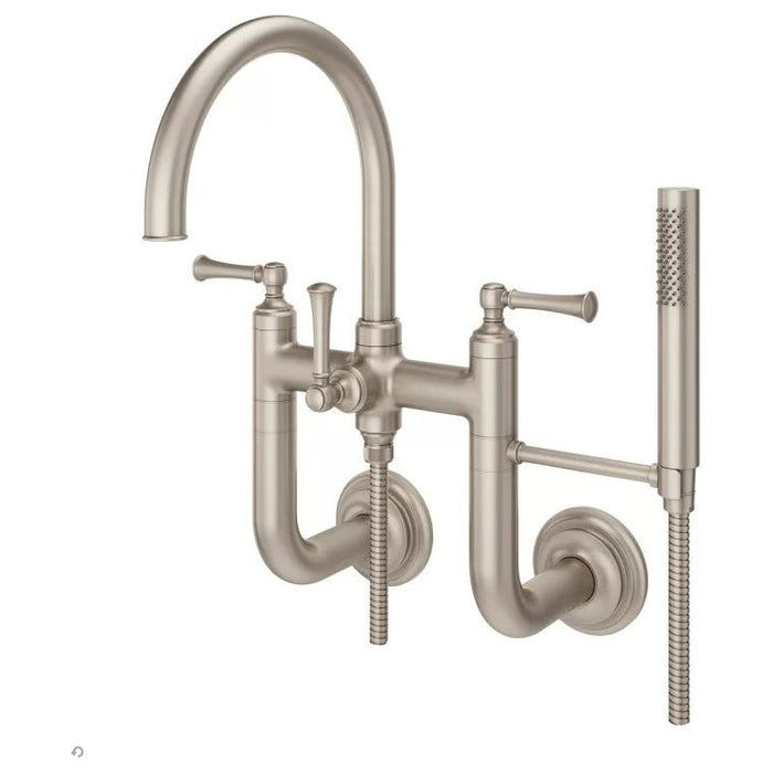 Pfister LG6-3TBK Tisbury Wall Mount Tub Filler Brushed Nickel