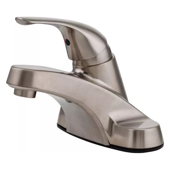 Pfister LJ142-800K  Pfirst Series 1-Handle 4" Centerset Bathroom Faucet Job Pack  Brushed Nickel