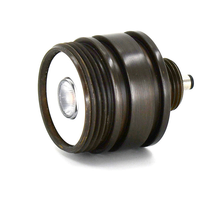 Lumien Brass Micro Module, 3.5 Watts, 325 Lumens, 10-15V, 60 Beam Spread, 3000K, Antique Finish