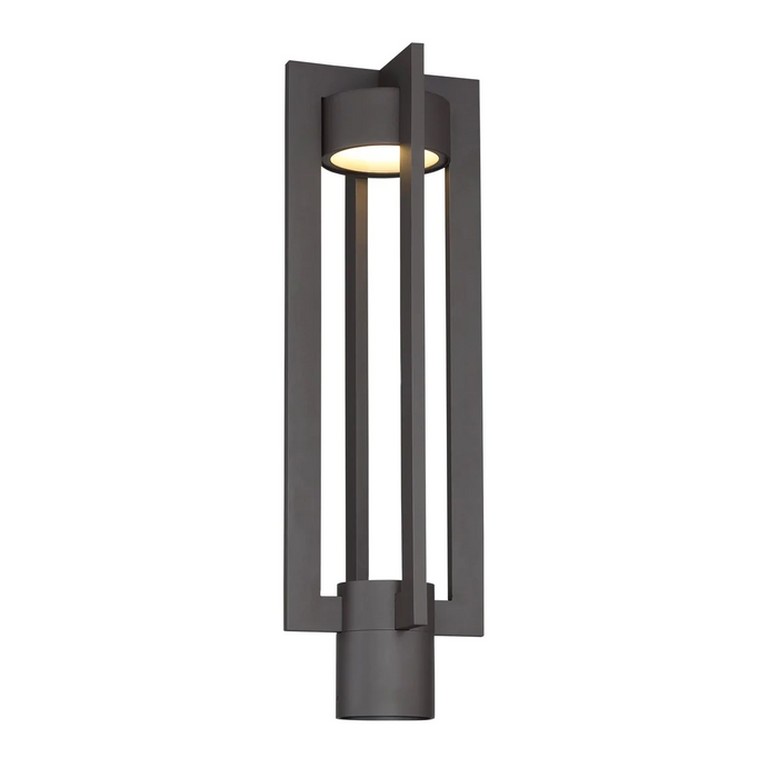 WAC Lighting - PM-W48620-BZ - Chamber Post Mount 3000K Bronze