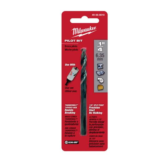 Milwaukee 49-56-8000 High Speed Steel Pilot Bit 1/4" x 4"