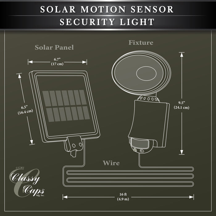 Classy Caps Solar Motion Sensor Security Light SL500