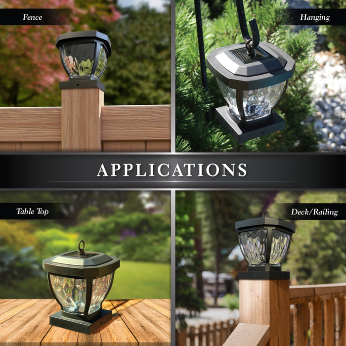 Classy Caps 4X4 Dark Bronze Manchester Solar Post Cap SL994