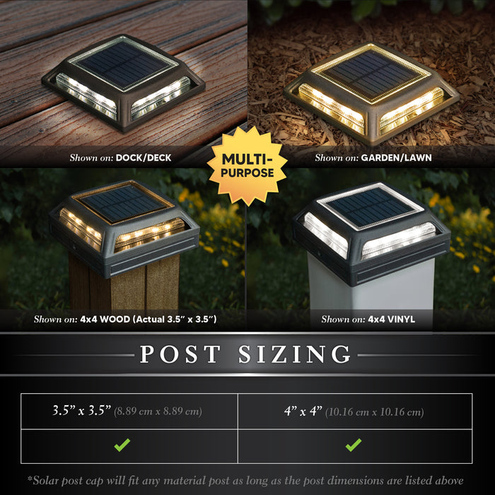 Classy Caps Muskoka Black Aluminum Solar Post/Path/Dock Light SLD505B