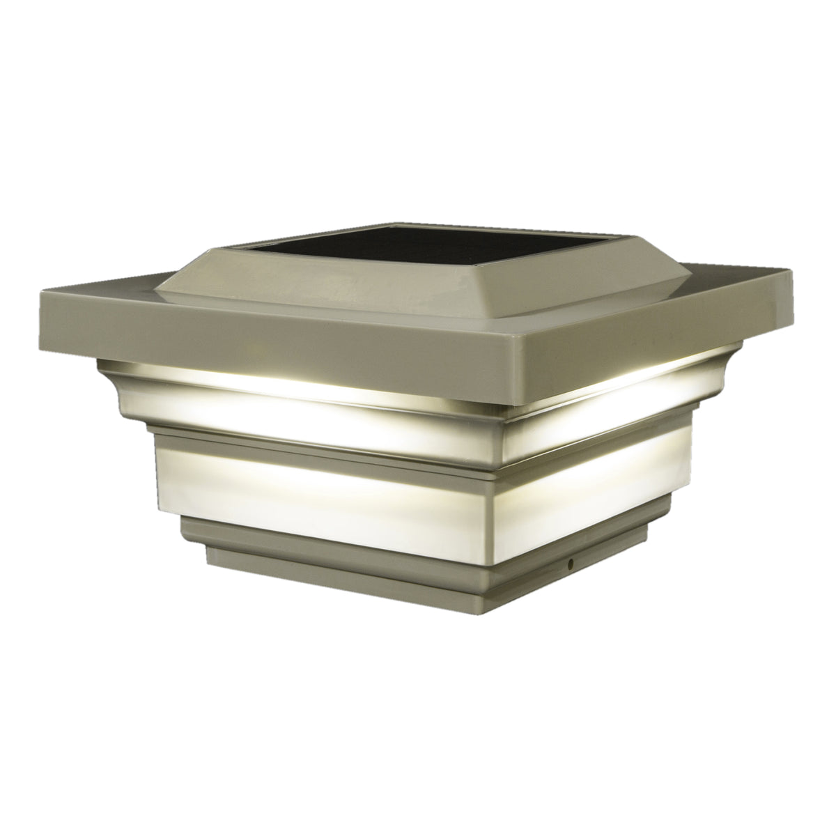 Classy Caps 4X4 Tan Pvc Regal Solar Post Cap SLO78T — Big Frog Supply