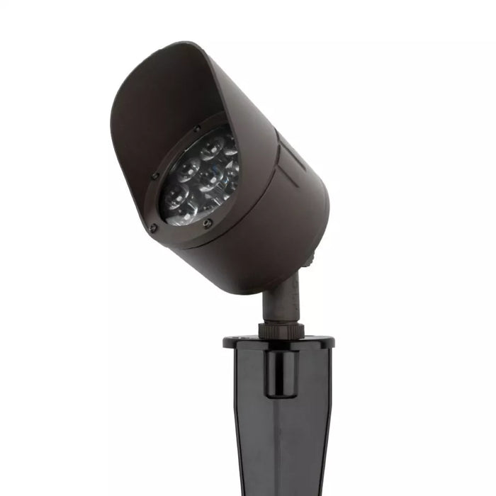 Cast Lighting Integrated Spot Light 12.5W, 17.0 VA, 12-15VAC, 35 Deg Beam, 1375 Lm. Includes Heavy Duty Stake and 3" Removable Shroud. - CAST Lighting SSPK12