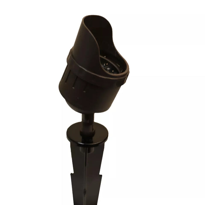 Cast Lighting Integrated Spot Light 4.5W, 6.0VA, 12-15VAC 35 Deg Beam, 450 Lm. Includes Heavy Duty Stake and 2" Removable Shroud. - CAST Lighting SSPK45