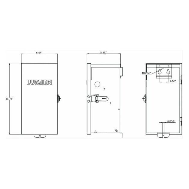 Lumien Transformer, Stainless Steel, 150W, Input Voltage 120V, Output Voltage 12/15V, UL1838