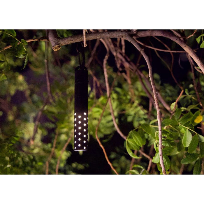 Brilliance VersaBeam Brass Perforated Shield with Hanging Loop in Brass Finish 2700K