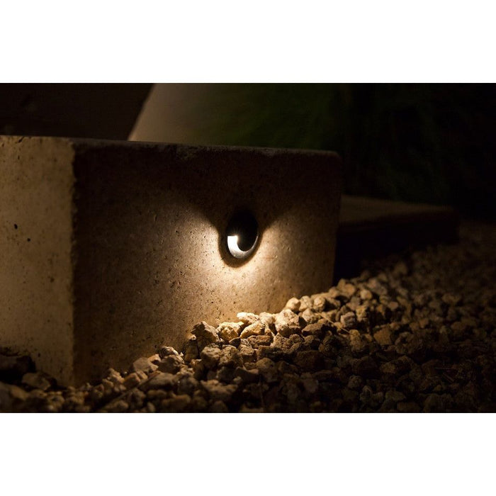 Brilliance VersaBeam Brass Round Eyebrow Flange in Black Finish 2700K