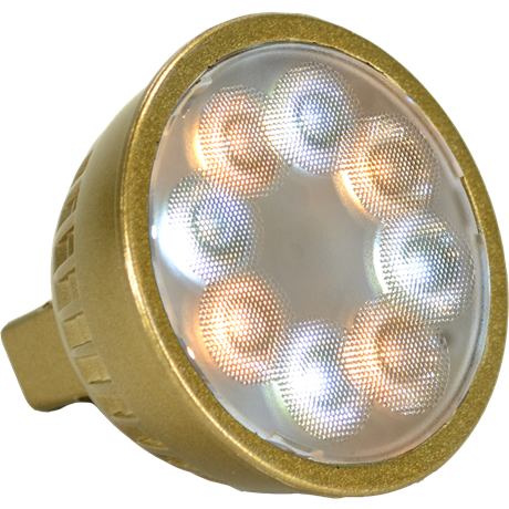 Sistemas de iluminación únicos: LED-5W-BM6F-RGB30 Flex Gold Vivid Series MR16-Gen 2 (2da generación), 3000K
