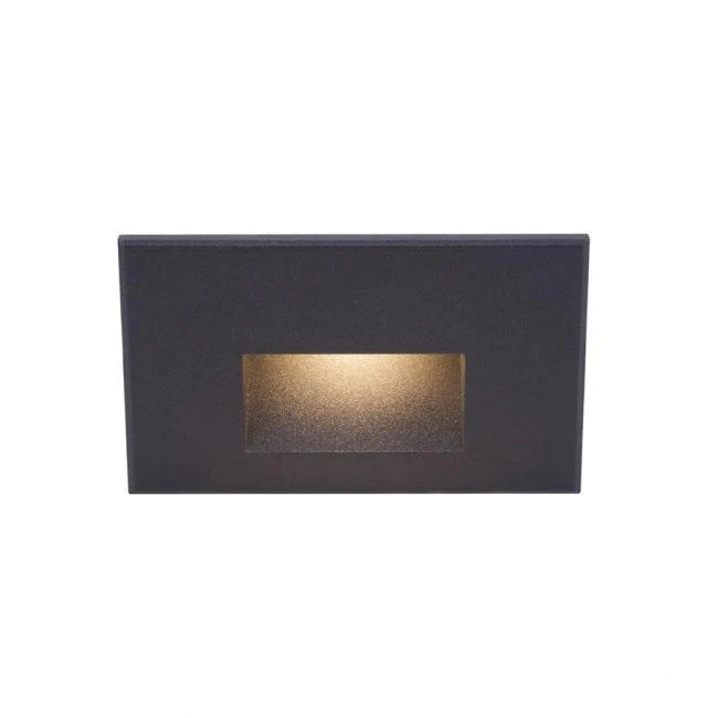 WAC WLLED100 Step And Wall Light Amber 120V Black on Aluminum WLLED1