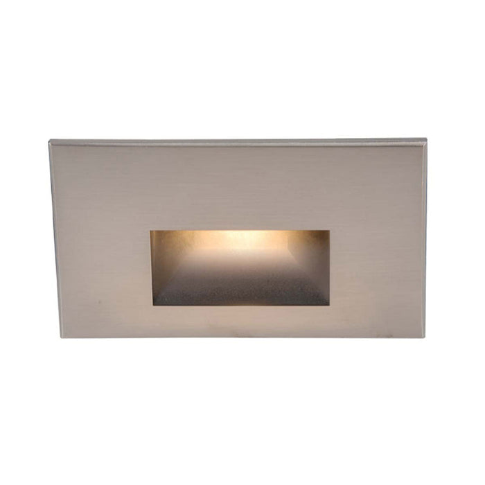 WAC WL-LED100 Step And Wall Light Red 120V Brushed Nickel WL-LED100-RD-BN